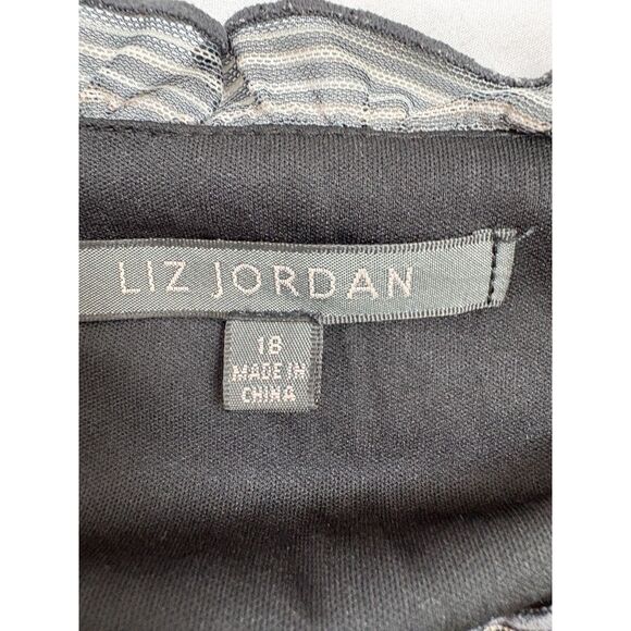 Liz Jordan Midi Dress Size 18 Tiered Animal Print Leopard Cheetah 90s Romantic - Picture 7 of 10